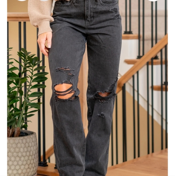 Judy Blue  High Rise 90s Straight jeans - Picture 5 of 12